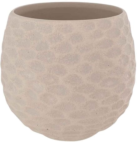 Cosy & Trendy Bloempot Aardewerk - Ø18xH16cm - Beige