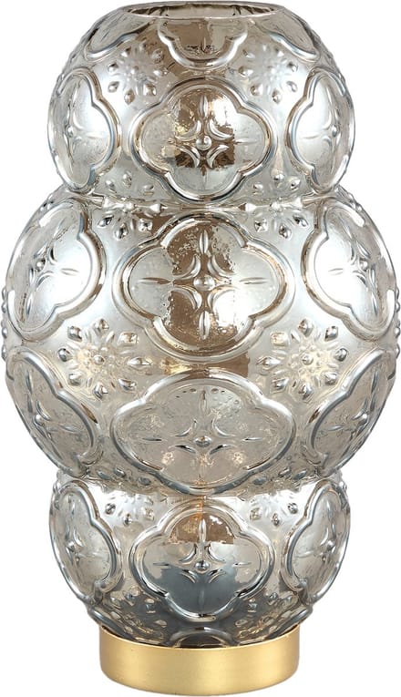 PTMD - Tafellamp - LED - Rond - Chloe - Grijs - L16xB16xH27cm