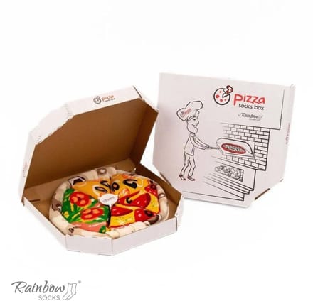 Rainbow Socks - Pizza Sokken - Owoce Morza - Italiaans - Pepperoni - EU 47-50