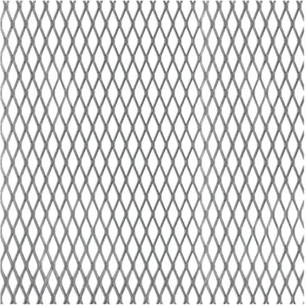 Alberts Metaalgaasplaat - Staal - Brut - Uitgevouwen Metaal - 250x500x1,2mm