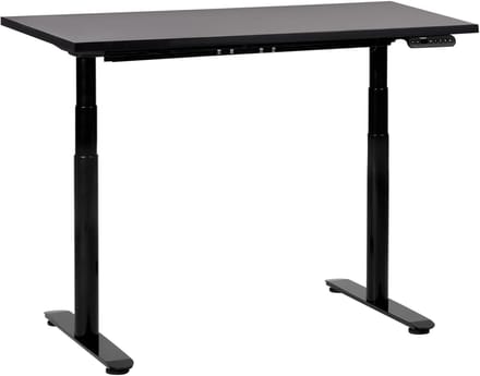 DESTINAS - Elektrisch Verstelbaar bureau - Zwart - 120 cm - MDF