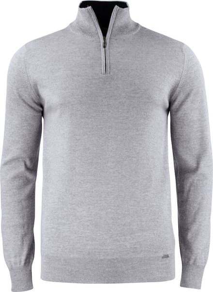 Cutter & Buck Everett HZ Sweater Heren 355420 - Grijs Melange - 3XL