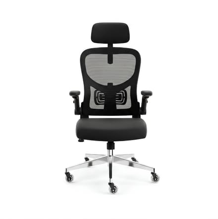 SP® Ergonomische Bureaustoel - Max.150kg - Bureaustoel - Bureau Stoel -Zwart - 60cm x 70cm x 125cm