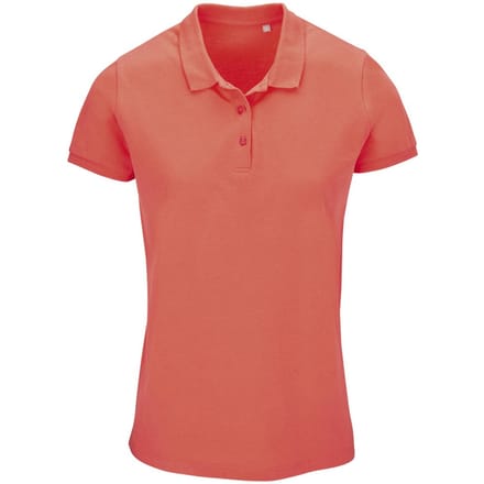 SOLS Dames/Dames Planet Piqué Biologisch Poloshirt (Pop Oranje)