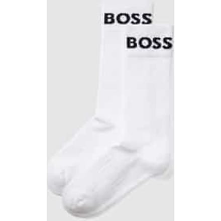 BOSS Sport Logo (2-pack) - heren sportsokken katoen - wit