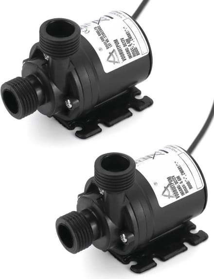 Zylo® Waterpomp 12V - Dompelpomp 12 Volt - Zwart - 8cm x 8cm x 5cm