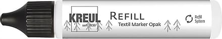 Javana Texi Max Opak Textiel stift Navulling - Wit - Textielverf - 25 ml