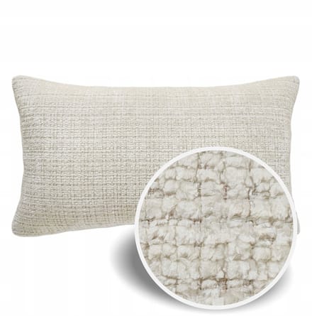 Decoratieve Kussensloop Scandi Boho Chenille Crème 50x60cm