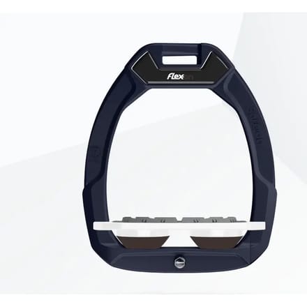 Veiligheidsspenen voor paardrijden Plat Grip Aluminium/Wit/Bruin Flex-On Safe-On
