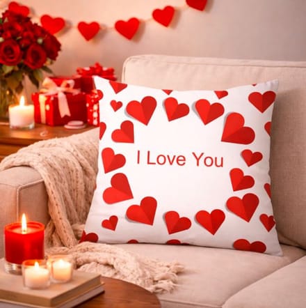 Valentine Wishes Collection Kussenhoes - 45x45 cm