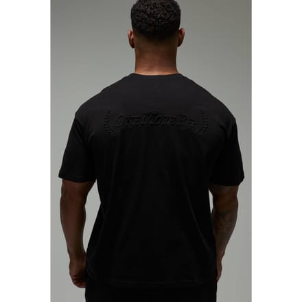 Nog Één Herhaling Oversized Geborduurd T-shirt | Black | Size Medium