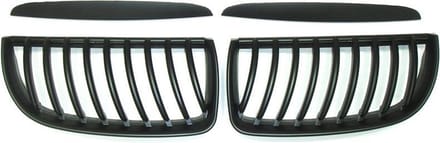 AutoStyle Matzwarte Grills passend voor BMW 3-Serie E90/E91 Sedan/Touring 2005-2008