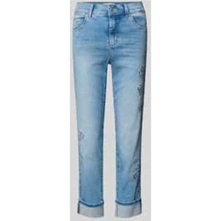 Jeans in verkort model met stiksels model 'CIRA BOHO'