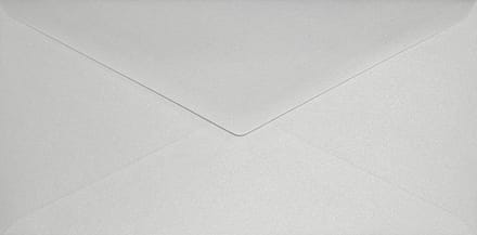 Witte Lange Enveloppen Parelmoer Glans 110x220mm voor Uitnodigingen