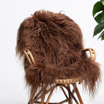 SHEEPY® | Schapenvacht | Ruby (Bruin) M (100-105cm) - Sheepy.cc