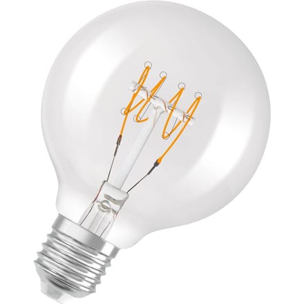 Osram E27 LED Globelamp | 4.8W 2700K 220V/240V 827 470Lm | 320° Ø80mm Dimbaar