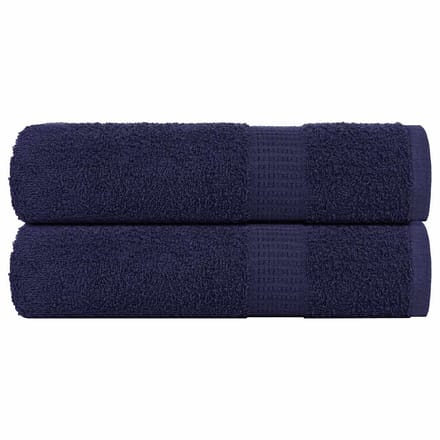 vidaXL - Handdoeken - FROGN - 2 - st - 50x100 - cm - 360 - g/m² - marineblauw