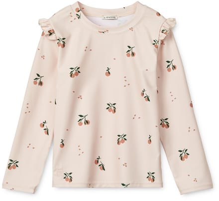 Liewood Tenley Printed Swim Tee Peach / Sea shell Maat 128