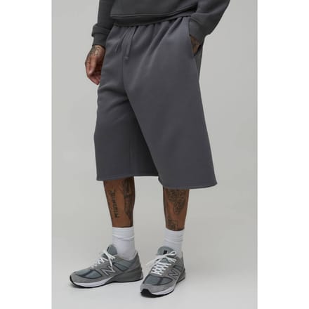 Tall Essential Jersey Jort | Charcoal | Size Small