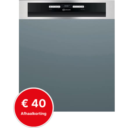 Bauknecht | IBBO 3C26 X | half geïntegreerde vaatwasser | Auto deur opening