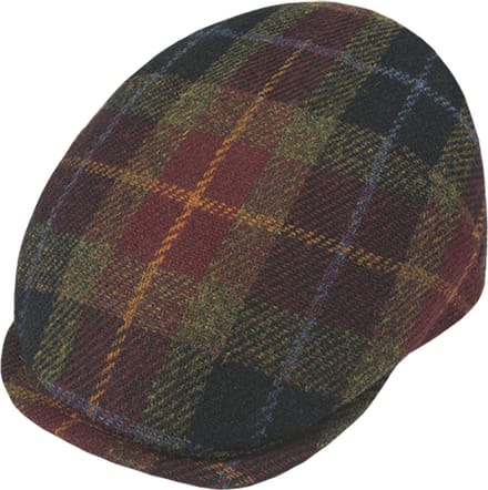 Diomar - Harris Tweed flatcap - Bordeaux rood
