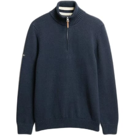 Superdry Half Zip Trui Heavy Navy - Maat 3XL - Heren - Schipperstrui