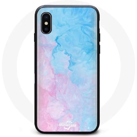 Iphone XS max hoesje Wallpaper Safari roze blauw