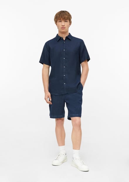 Jeans Bermuda Met Middenhoogte Taille Rechte Pijpen Elastische Taille s.Oliver Detroit