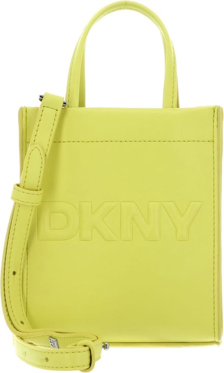 DKNY Handtas Schoudertas Carter Mini Tote Acid Yellow Geel