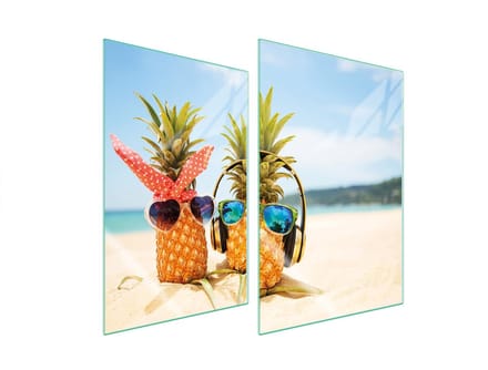 TMK ArtDeko - Beschermplaat voor Keuken - Glas - Ananas