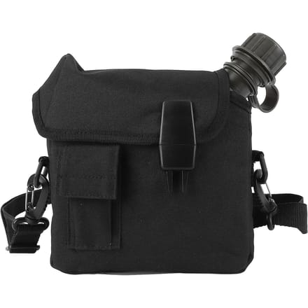 Outdoor Waterfles 1.5L Grote Capaciteit Draagbaar Plat Kampeer Waterfles met Heuptas voor