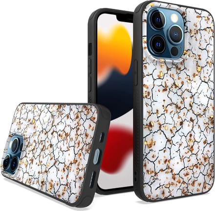 ZT Silicone telefoonhoesje met print Geschikt voor: iPhone 14 Pro - Broken Wall - ZT Accessoires