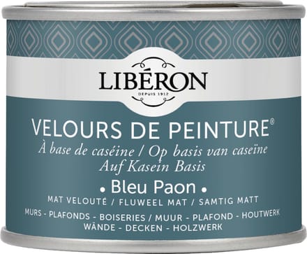 Liberon Velours De Peinture Muurverf - Mat - Bleu Paon - 0,125l
