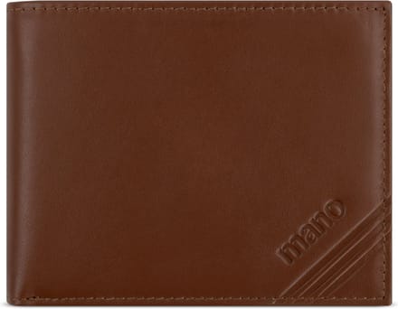 mano Don Antonio Portemonnee RFID-bescherming Leer 12 cm - Jongens - Horizontaal - cognac