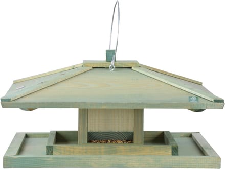Esschert Design Vogelvoederhuisje - Groen - 21 cm x 38.5 cm x 21 cm
