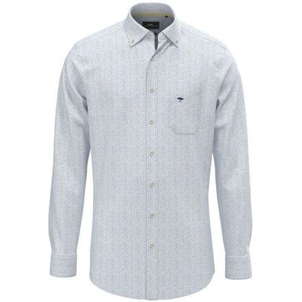 Fynch-Hatton Overhemd Mini Floral Pattern Button-Down Vivid Yellow / male