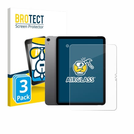 Screenprotector 3 Stuks voor Apple iPad Air 11" M3 2025 (Voor+Camera) Beschermglas transparant