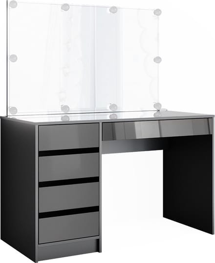 Vicco Sherry Kaptafel met licht – 120 cm met LED-verlichting Antraciet