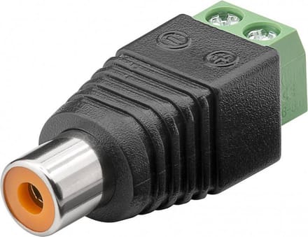 Schroefbare Mono Tulp (v) Connector - Zwart