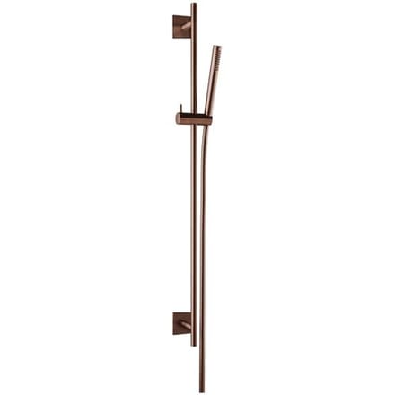 Herzbach DESIGN iX PVD shower wall bar set seven square 90 cm 21.922700.2.39