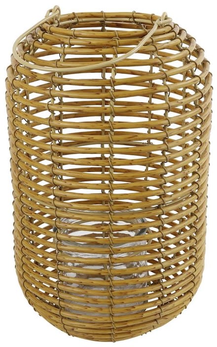 Windlicht hoog M naturel H33cm kunststof