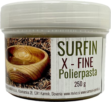 SURFIN X-FINE - Polierpasta voor gebruik op houtdraaibank - 250 g