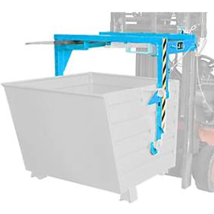 Heftrucktraverse BST 30, voor stapelbare kiepbakken BSK, blauw