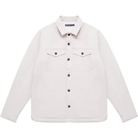 French Connection Worker 2 Pocket Borg Stone Maat: S | Lichte Jassen Outlet | Heren | Wit