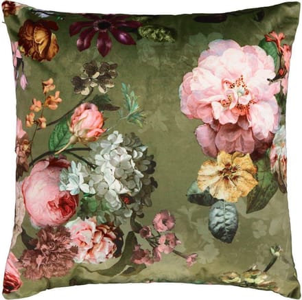 Essenza Fleur Sierkussen Mosgroen - 50x50 cm