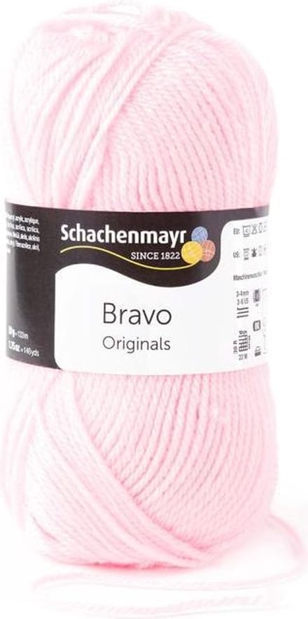 Bravo Wol - 50 gram -  Licht Roze