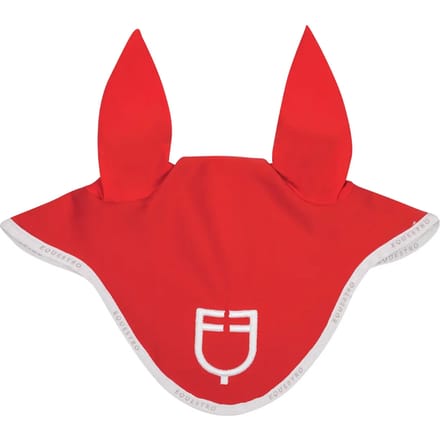 Korte muts van technische stof met logo Equestro
