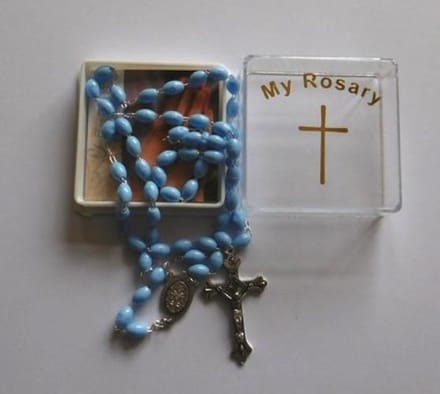 Rozenkrans blauw 6055/BL met boekje