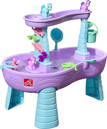 Step2 Watertafel - Speeltafel - Eenhoorns - Met waterrad - 18.9 L - Paars