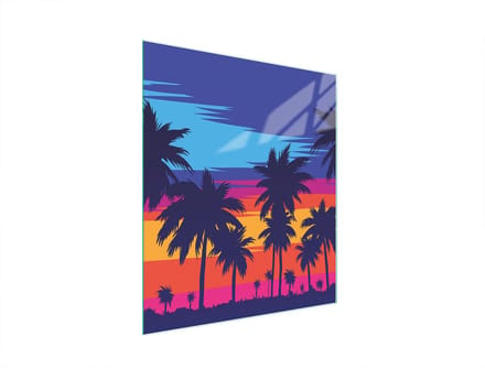 TMK Artdeko - Snijplank - Glas - 45x52 cm - Kleurrijke Graphics
